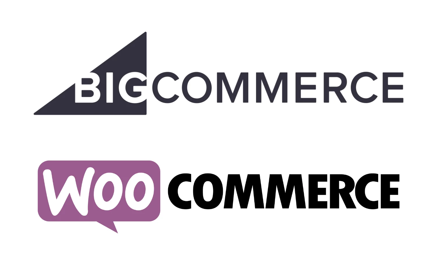 bigcommerce and woocommerce logo
